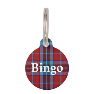 Médaillon Pour Animaux Plaid de tartan heureux de MacTavish de clan