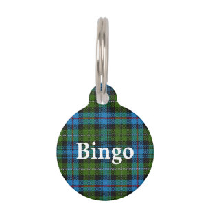 Médaillon Pour Animaux Plaid de tartan heureux du Mackenzie de clan