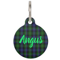 Plaid Tartan Blue & Green Ajouter nom et numéro