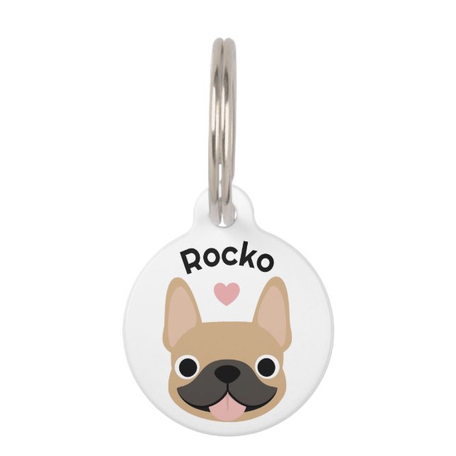 Médaillon Pour Animaux Plaque d'identification personnalisée pour Bouledo (Devant)