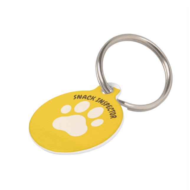 Médaillon Pour Animaux Plaque d'identité fun pour animal de compagnie – “ (Côté )