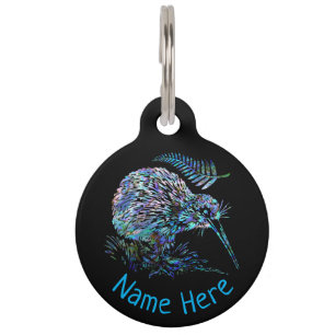 MÉDAILLON POUR ANIMAUX PLAQUE PERSONNALISÉE POUR ANIMAL DE COMPAGNIE KIWI