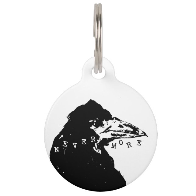Médaillon Pour Animaux Plus le paradis d'Edgar Allan Poe (Devant)