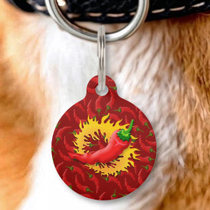 Médaillon Pour Animaux Poivre avec flamme