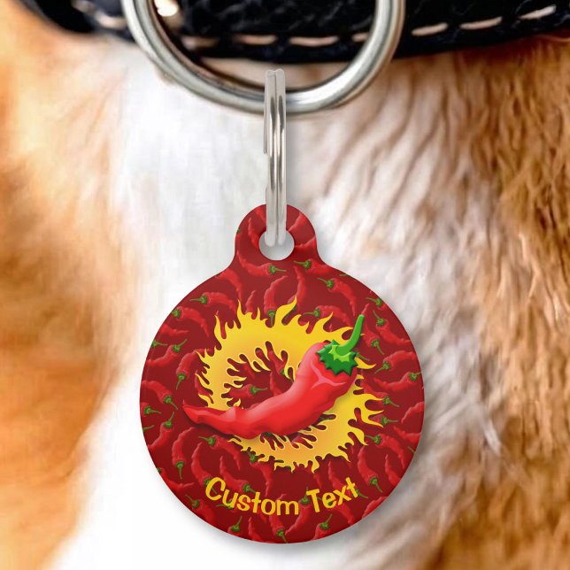 Médaillon Pour Animaux Poivre avec Flamme (Créateur téléchargé)