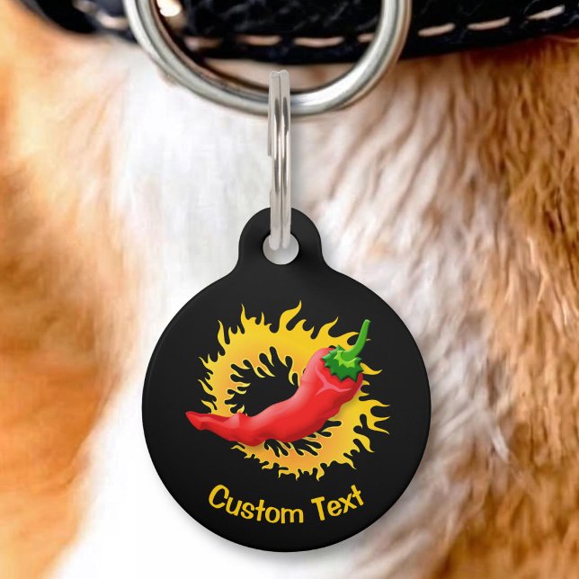 Médaillon Pour Animaux Poivre avec Flamme (Créateur téléchargé)