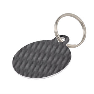 Médaillon Pour Animaux Polymère noir et gris de fibre de carbone