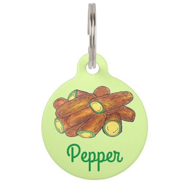Médaillon Pour Animaux Poppers de Jalapeño Frits Piment Vert Jalapeno Cha (Devant)