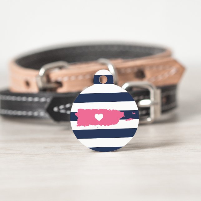 Médaillon Pour Animaux Porto Rico Heart (Créateur téléchargé)