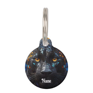 Médaillon Pour Animaux Portrait de Panthère noire