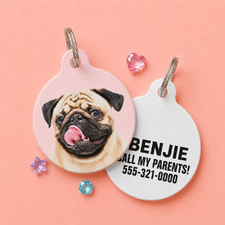 Médaillon Pour Animaux Portrait de photo de compagnie personnalisé Chien