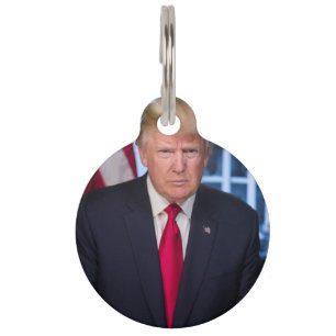 Médaillon Pour Animaux Portrait officiel de Donald Trump