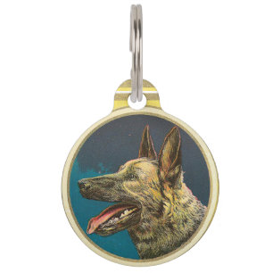 Médaillon Pour Animaux PORTRAITS DE CHIEN / Berger allemand / Modèle phot