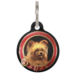 Médaillon Pour Animaux PORTRAITS DE CHIEN DE MINIATURE VICTORIENNE Skye T