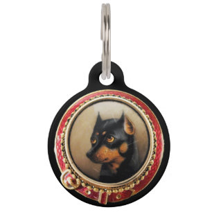 MÉDAILLON POUR ANIMAUX PORTRAITS DE CHIEN VICTORIEN MINIATURE