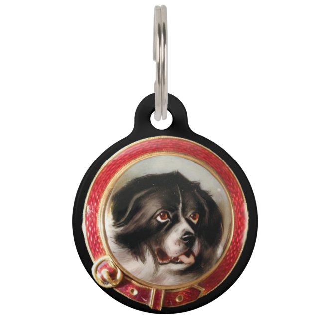 Médaillon Pour Animaux PORTRAITS DE CHIENS DE MINIATURE VICTORIENNE Terre (Devant)