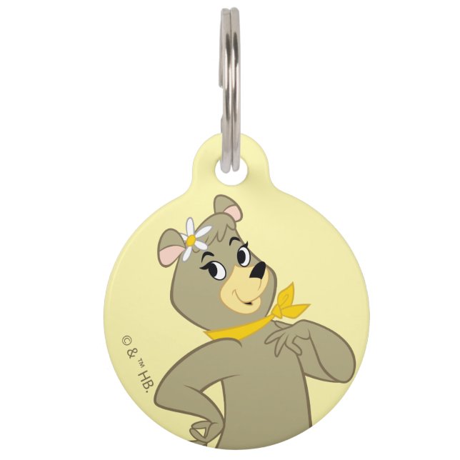 Médaillon Pour Animaux Pose Joueuse de Cindy Bear (Devant)