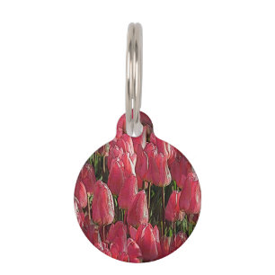 Médaillon Pour Animaux Pretty Pink Tulips