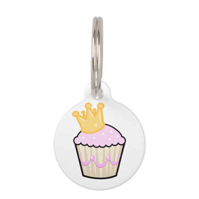 Médaillon Pour Animaux Princesse Cupcake (Devant)