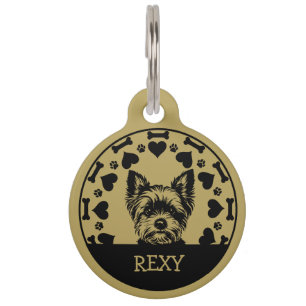 Médaillon Pour Animaux Propriétaire du chien du Yorkshire Terrier