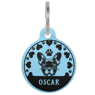 Médaillon Pour Animaux Propriétaire Français de Chien à Chien à Chien
