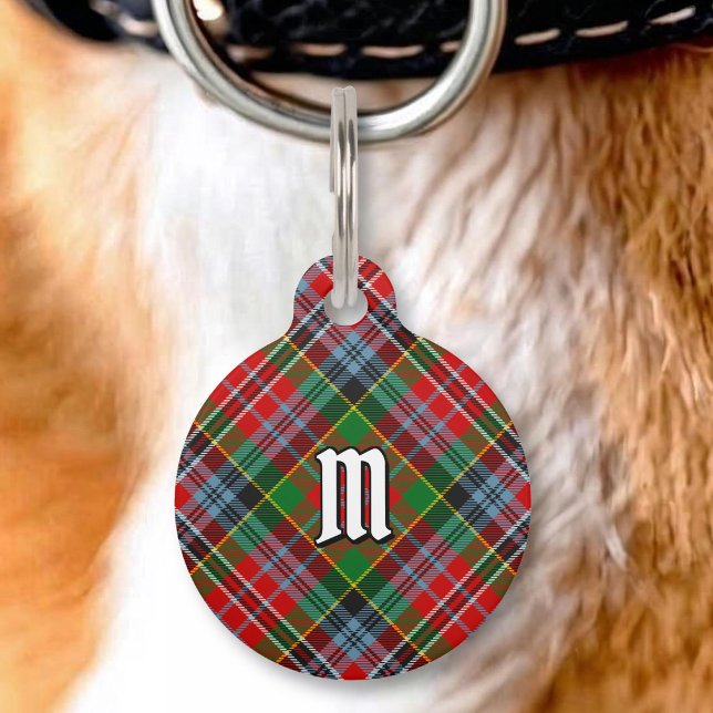 Médaillon Pour Animaux Puce d'identification Clan MacPherson Tartan (Créateur téléchargé)