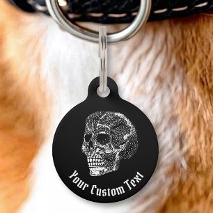 Médaillon Pour Animaux Puce d'identification de crâne