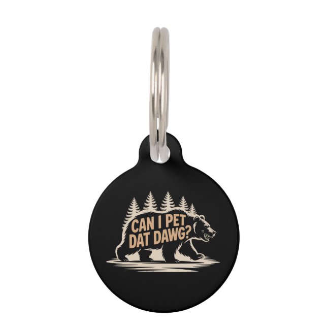 Médaillon Pour Animaux Puis-je caresser ce dawg ? T-shirt drôle de mème d (Devant)