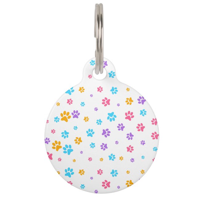 Médaillon Pour Animaux Puppy Paws  (Devant)