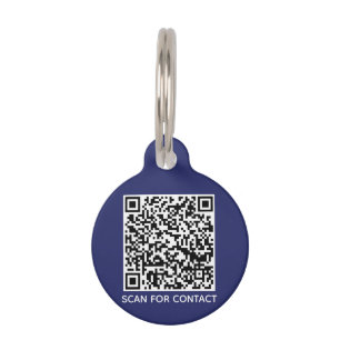 Médaillon Pour Animaux QR Code scannable contact sans contact Info chien
