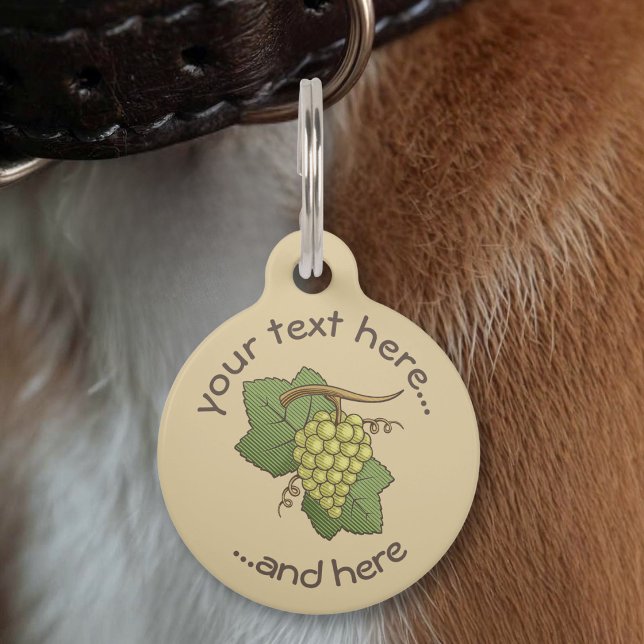 Médaillon Pour Animaux Raisins blancs (Créateur téléchargé)
