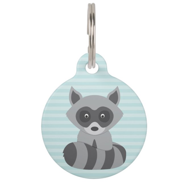 Médaillon Pour Animaux Raton laveur de bébé (Devant)