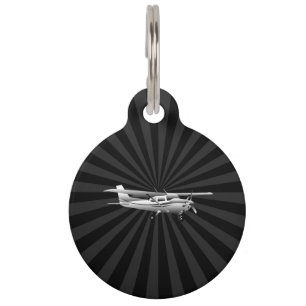 Médaillon Pour Animaux Rayon de soleil classique de vol de silhouette de