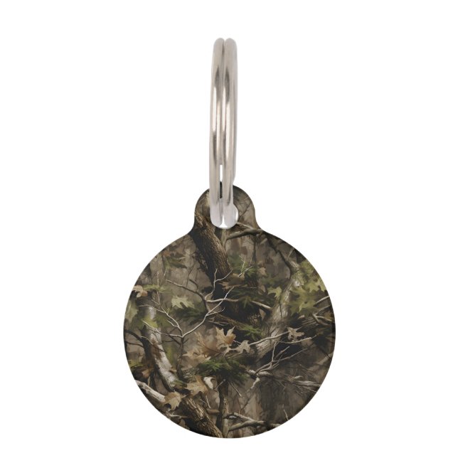 Médaillon Pour Animaux Real Tree Camouflage Dog Bowl 🐾 pour votre chiot! (Devant)