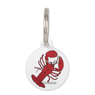Médaillon Pour Animaux Red Maine Lobster Thunder_Cove