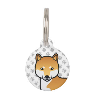 Médaillon Pour Animaux Red Shiba Inu Cute Cartoon Chien & Animaux de comp