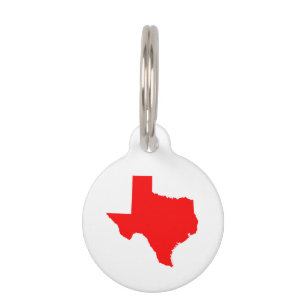 Médaillon Pour Animaux Red Texas