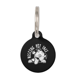 Médaillon Pour Animaux Repose Pit Face Drôle Chien Pitbull Mème