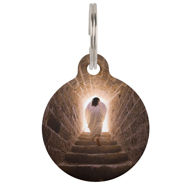 Médaillon Pour Animaux Résurrection de Jésus Christ (Devant)