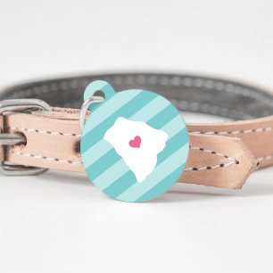 Médaillon Pour Animaux Rhode Island Heart