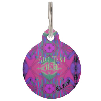 Médaillon Pour Animaux rose
