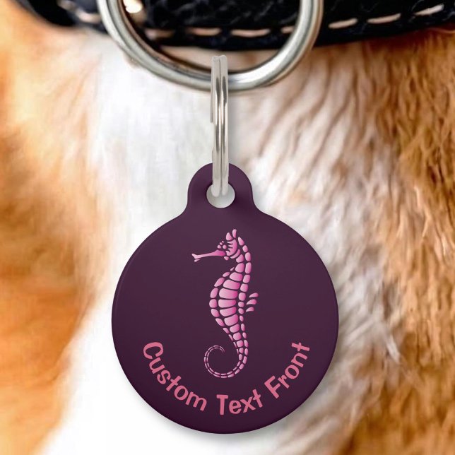 Médaillon Pour Animaux Rose hippocampe (Créateur téléchargé)