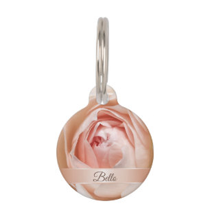 Médaillon Pour Animaux Rougissent l'or rose de rose