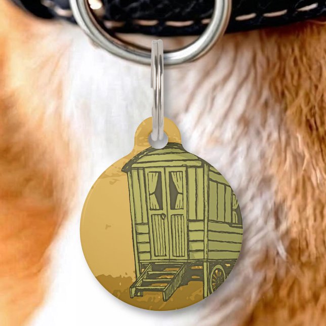 Médaillon Pour Animaux roulotte gitane (Créateur téléchargé)