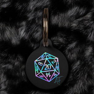 Médaillon Pour Animaux RPG Crit AF Holo Imaginaire Tabletop PnP Jeu Dic