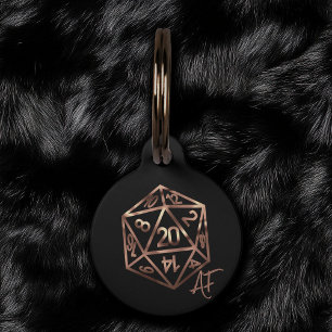 Médaillon Pour Animaux RPG Crit AF   Jeu de plateau Imaginaire en cuivre