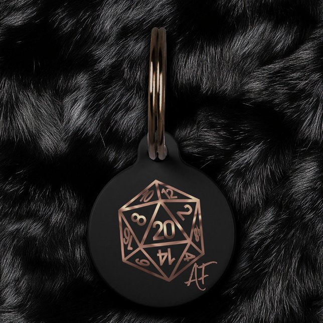 Médaillon Pour Animaux RPG Crit AF | Jeu de plateau Imaginaire en cuivre (Créateur téléchargé)