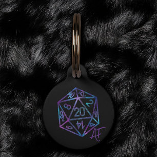 Médaillon Pour Animaux RPG Crit AF   Nebula Imaginaire Tabletop Gamer Dic