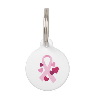 Médaillon Pour Animaux Ruban du cancer du sein