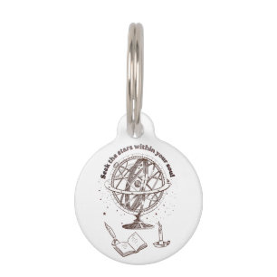 Médaillon Pour Animaux Sagesse de l'âme céleste Sphère armillaire vinta